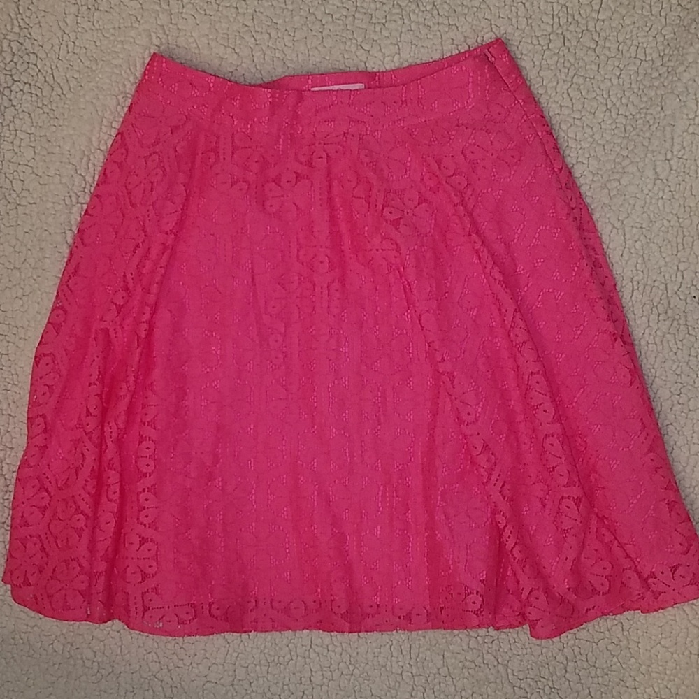 Hot Pink Lace Lilly Pulitzer Skirt